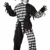 Evil Jester Child Costume (Black/White) -Outlet Costumes Store 00217 full 1