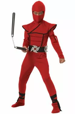 Stealth Ninja Child Costume (Red/Black)