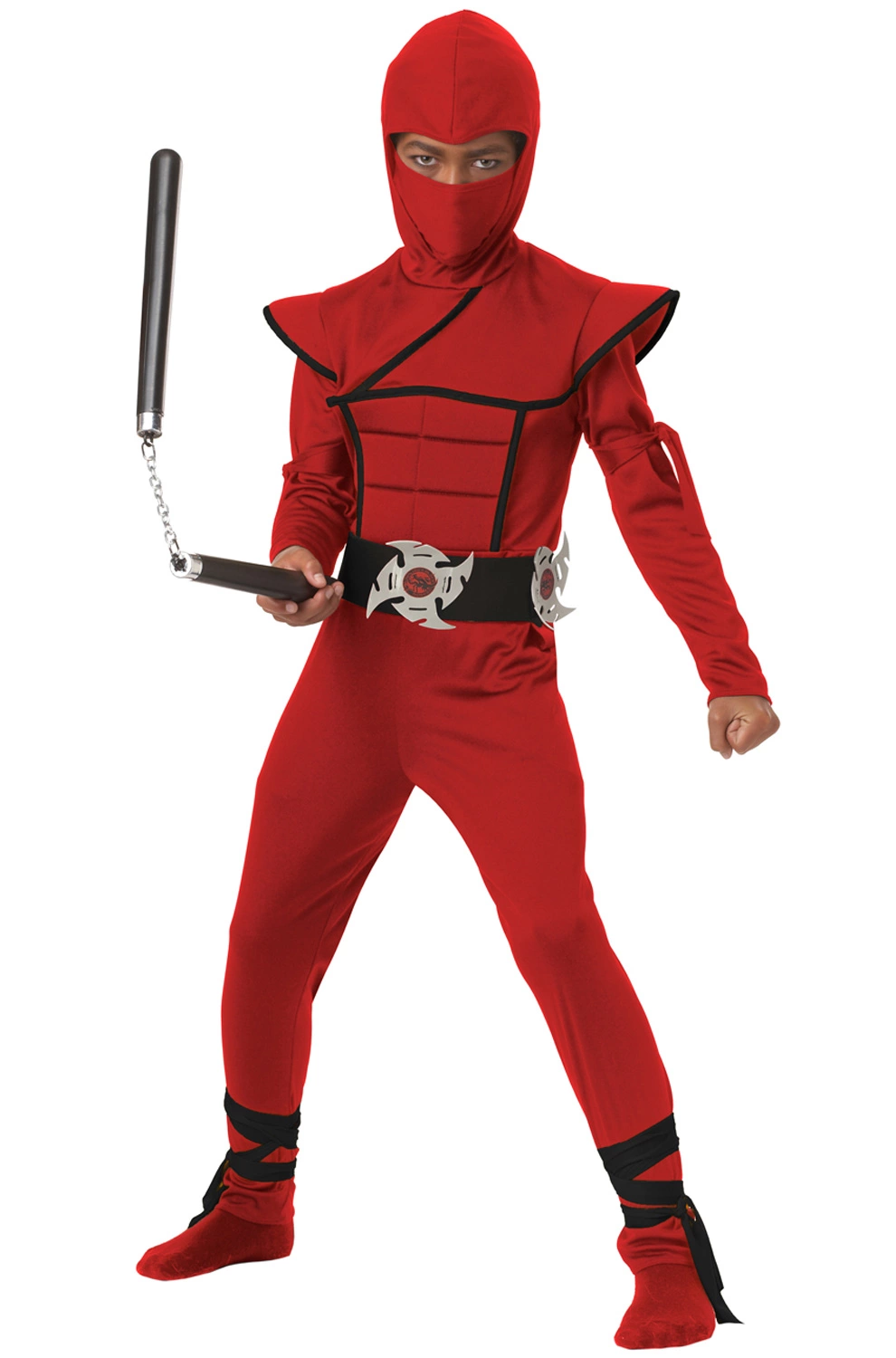 Stealth Ninja Child Costume (Red/Black) 3 Stealth Ninja Child Costume (Red/Black)