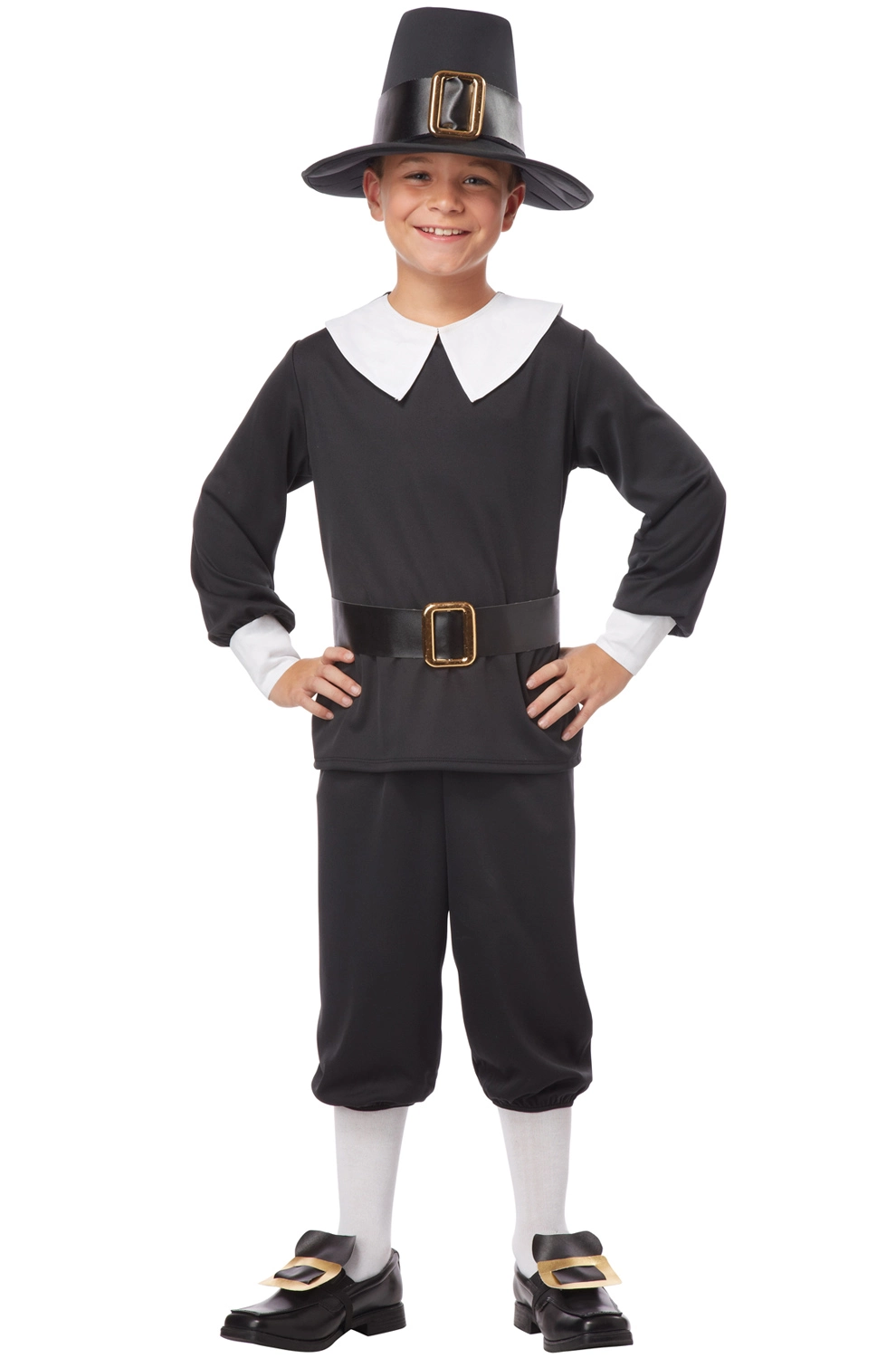 Pilgrim Boy Settler Child Costume 3 Pilgrim Boy Settler Child Costume