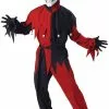Wicked Evil Jester Adult Costume (Red/Black) -Outlet Costumes Store 00746 full 1