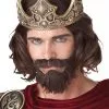 Medieval King Costume Wig (Brown) -Outlet Costumes Store 70676 full 1