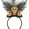 Golden Skeleton Headband -Outlet Costumes Store A8402043 full 1