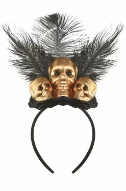 Golden Skeleton Headband
