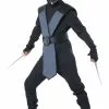 Dragon Master Ninja Child Costume (Grey) 1 Dragon Master Ninja Child Costume (Grey) -Outlet Costumes Store CC3122 032 full 1