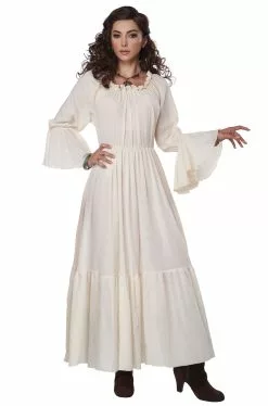 Renaissance Peasant Chemise Adult Costume (Beige)
