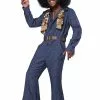 70's Denim Jumpsuit Adult Costume -Outlet Costumes Store CC5120 080 full 1