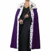 Royal Cape & Crown Adult Costume Kit (Purple) -Outlet Costumes Store CC6223 062 full 1
