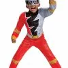 Red Ranger Dino Fury Muscle Toddler Costume -Outlet Costumes Store D115919 full 1