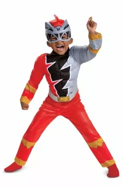 Red Ranger Dino Fury Muscle Toddler Costume