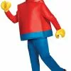 LEGO Guy Deluxe Adult Costume -Outlet Costumes Store D66261 full 1