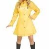 Yellow Raincoat Adult Costume -Outlet Costumes Store F119554 full 1