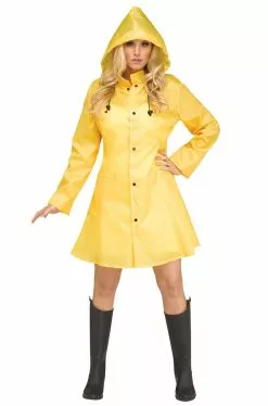 Yellow Raincoat Adult Costume