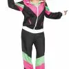 80s Female Track Suit Adult Costume -Outlet Costumes Store F125634 full 1