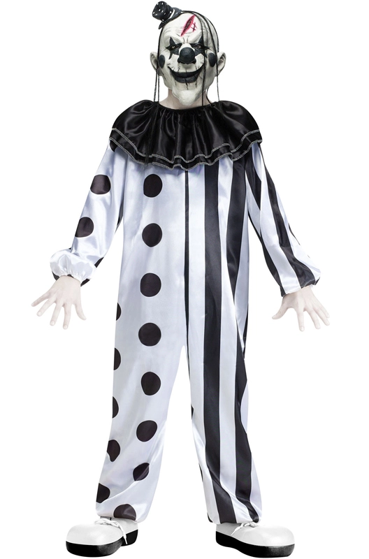 Crazy Killer Clown Child Costume 3 Crazy Killer Clown Child Costume