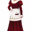 Velvet Mrs Claus Adult Costume -Outlet Costumes Store F7571 full 1