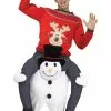 Carry Me Snowman Adult Costume -Outlet Costumes Store F7730 full 1