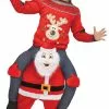 Carry Me Santa Adult Costume -Outlet Costumes Store F7760 full 1