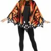 Monarch Butterfly Wing Poncho Adult Costume -Outlet Costumes Store F90538M full 1