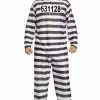 Man Convict Adult Costume 1 Man Convict Adult Costume -Outlet Costumes Store F9918 full 1