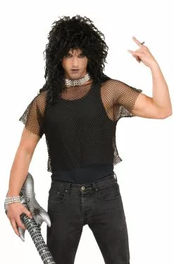 Black Mesh Top Adult Costume