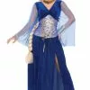 Medieval Sapphire Dress Adult Costume -Outlet Costumes Store FM72838 full 1