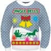 Jingle Bells Light Up Sweater Adult Costume (Medium) -Outlet Costumes Store FM75890 full 1