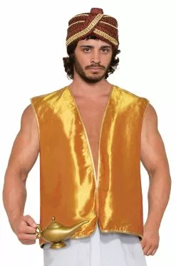 Sultan Vest Adult Costume (Gold)