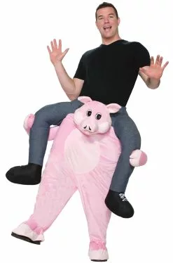 Ride-On Piggy Back Ride Adult Costume