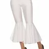 White Disco Crop Bell Bottoms -Outlet Costumes Store FM80473 full 1