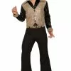 Gold Disco King Adult Costume -Outlet Costumes Store FM80918 full 1