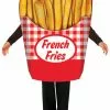 French Fries Adult Costume -Outlet Costumes Store FM83236 full 1
