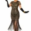 Art Deco Flapper Adult Costume (M/L) 1 Art Deco Flapper Adult Costume (M/L) -Outlet Costumes Store FM85826 full 1