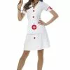 Classic Nurse Adult Costume 2 Classic Nurse Adult Costume -Outlet Costumes Store FR48356 full 1
