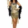 Golden Girl Adult Costume 2 Golden Girl Adult Costume -Outlet Costumes Store G10702 full 1