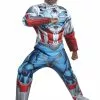 Captain America (Sam Wilson) Deluxe Child Costume -Outlet Costumes Store J0787 full 1