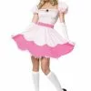 Peach Princess Adult Costume -Outlet Costumes Store L83094 full 1