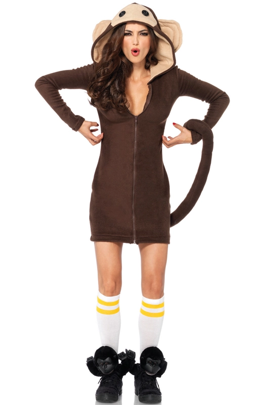 Cozy Monkey Adult Costume 3 Cozy Monkey Adult Costume