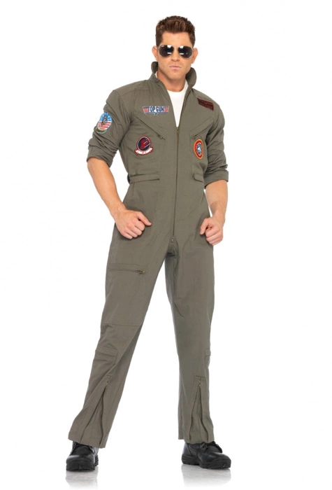 Top Gun Men's Flight Suit Adult Costume 3 Top Gun Men's Flight Suit Adult Costume