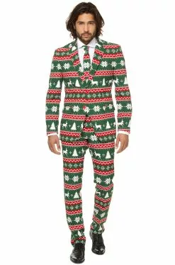 Festive Green Suit Adult Costume
