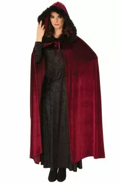 Burgundy Baroness Cape