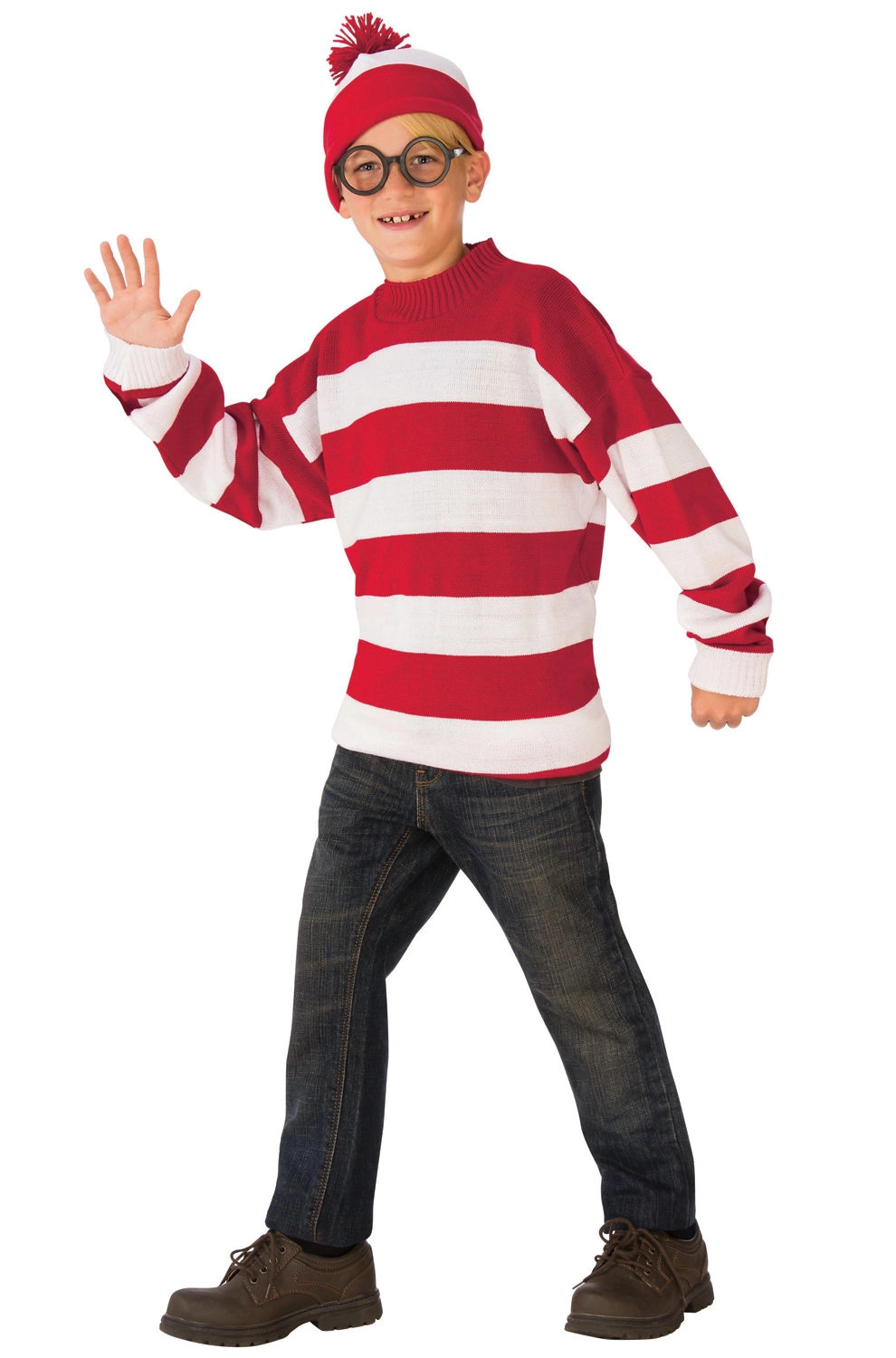Deluxe Where's Waldo Child Costume 3 Deluxe Where's Waldo Child Costume