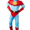 Captain Planet Deluxe Adult Costume -Outlet Costumes Store R703042 full 1