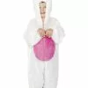 White Bunny Jumpsuit Child Costume (Medium) -Outlet Costumes Store SM30016 full 1