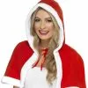 Miss Claus Mini Cape -Outlet Costumes Store SM39847 full 1