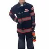 Fire Squad Firefighter Child Costume (Black) -Outlet Costumes Store U26082 full 1
