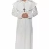 Religious Monk Adult Costume (White) 1 Religious Monk Adult Costume (White) -Outlet Costumes Store U28000 full 1