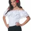 Senorita Blouse Adult Costume -Outlet Costumes Store U28383 full 1