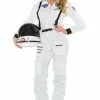 Female Astronaut Adult Costume (White) -Outlet Costumes Store U29958 full 1