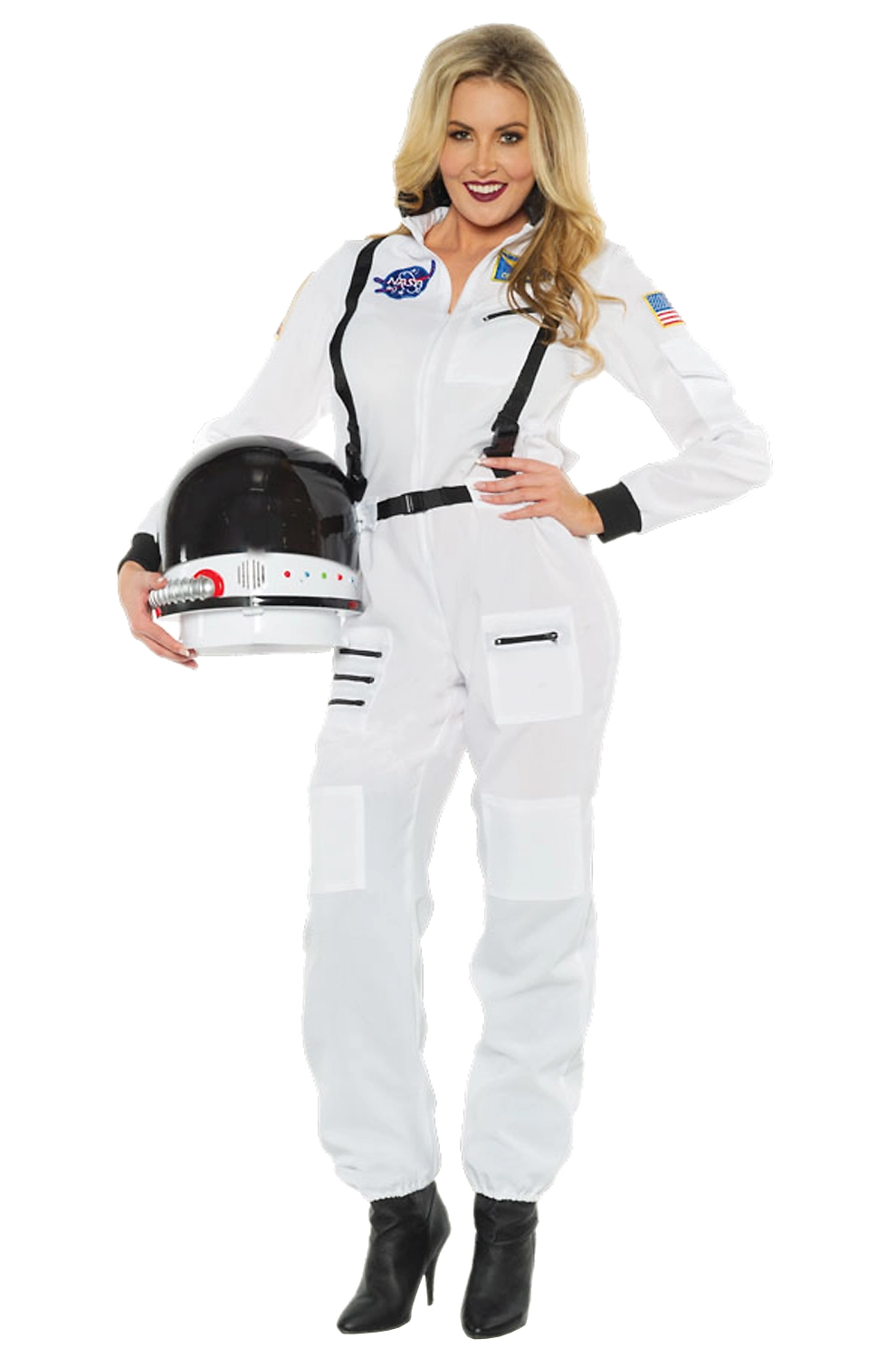 Female Astronaut Adult Costume (White) 3 Female Astronaut Adult Costume (White)